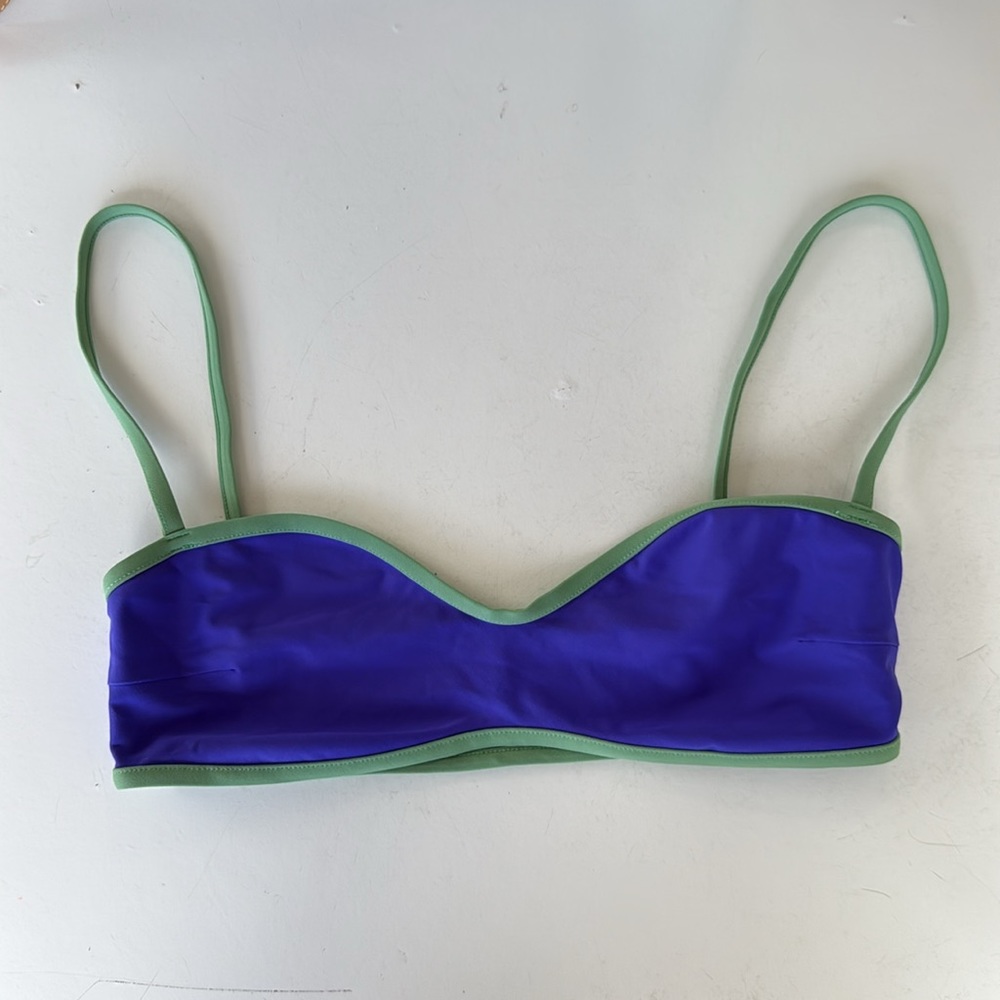 Mott 50 Amethyst Purple Blue Matcha Green Lined Bikini Swim Cheeky Ruched V cut - Picture 7 of 8